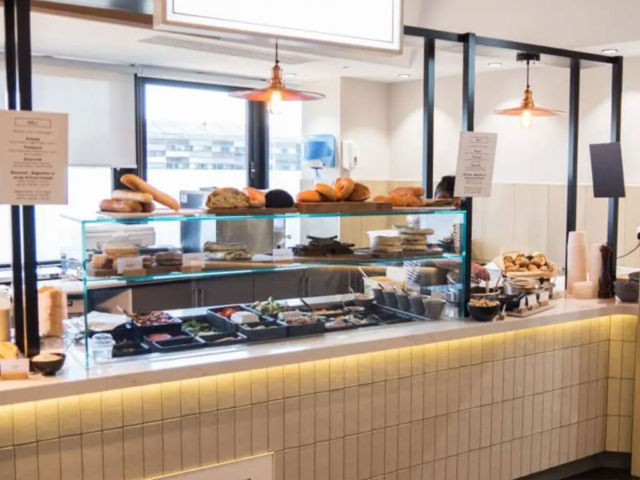 Restoran salata barı tezgahı Kolay temizlenebilir akrilik restoran salata barı ve meze tezgahı